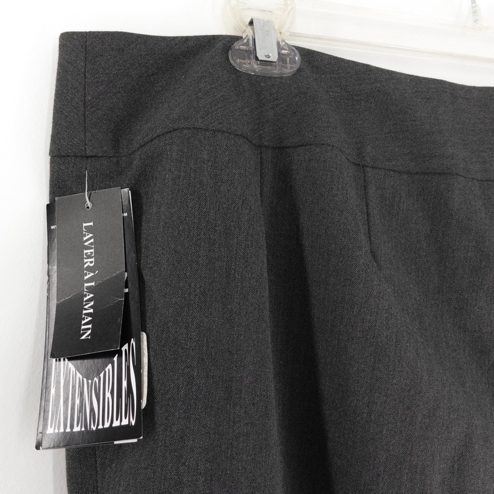 Peter Nygard Women's Size 20 Pull On Dress Pants Heather Charcoal Stretch NWT - Picture 8 of 8